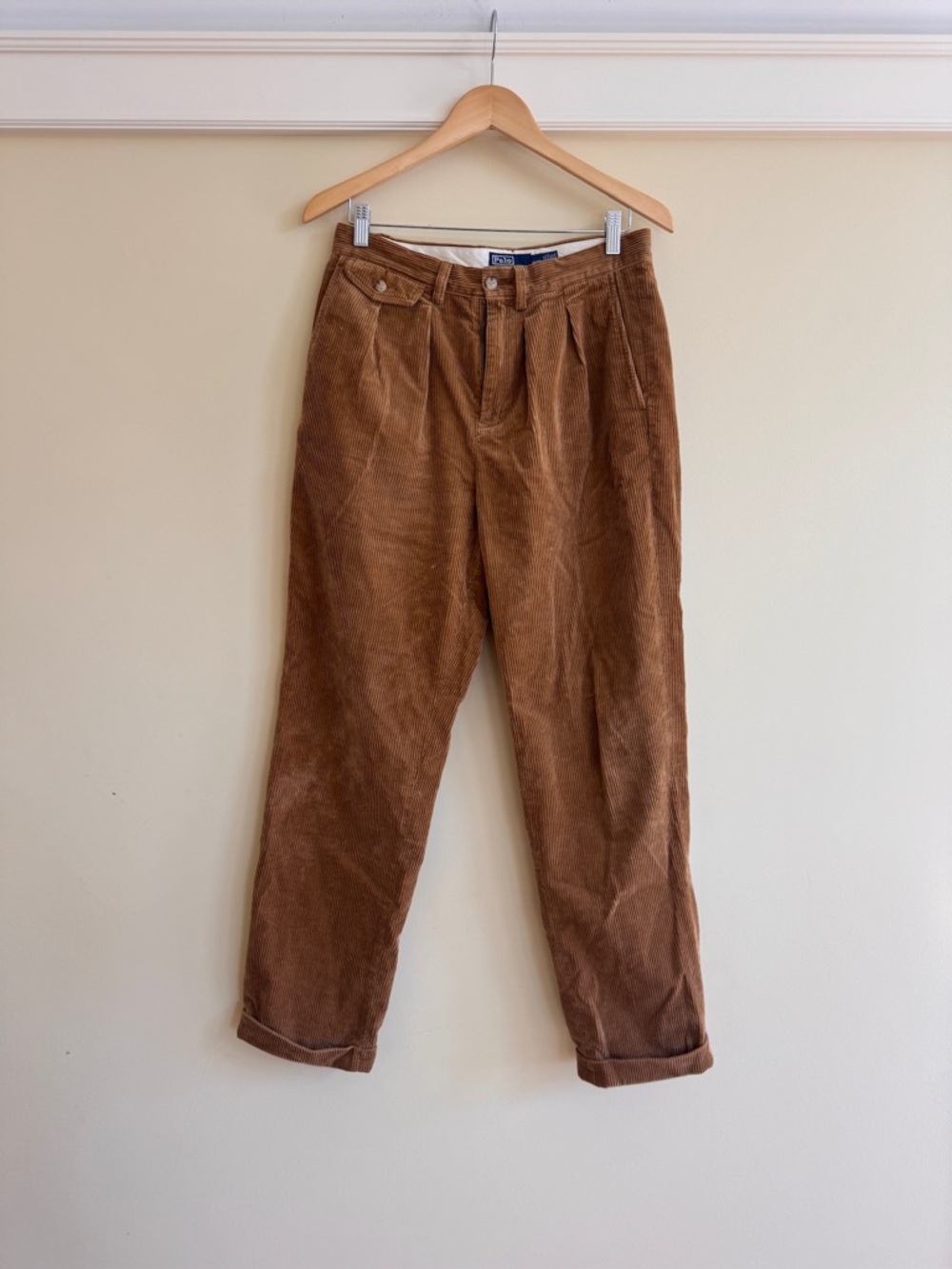 Polo Ralph Lauren Corduroy Pleated Trousers 30x32